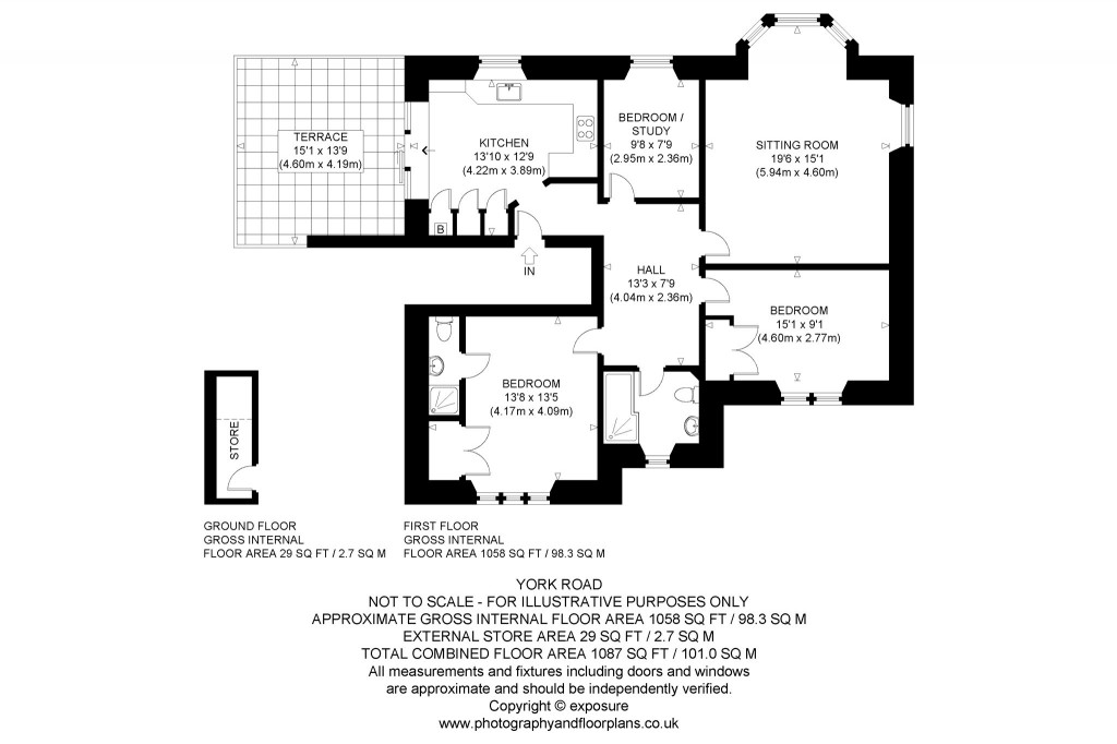 Floorplans For York Road, North Berwick, East Lothian