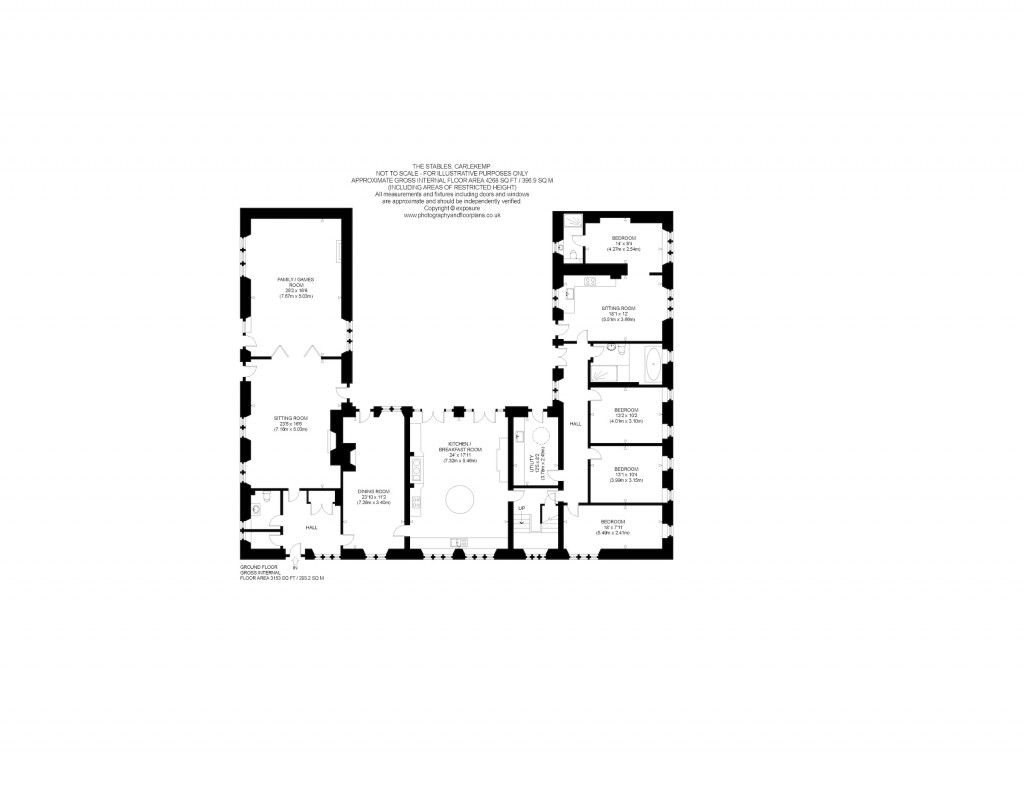 Floorplans For The Stables, Carlekemp, The Stables, Carlekemp, Abbotsford Road, North Berwick, East Lothian