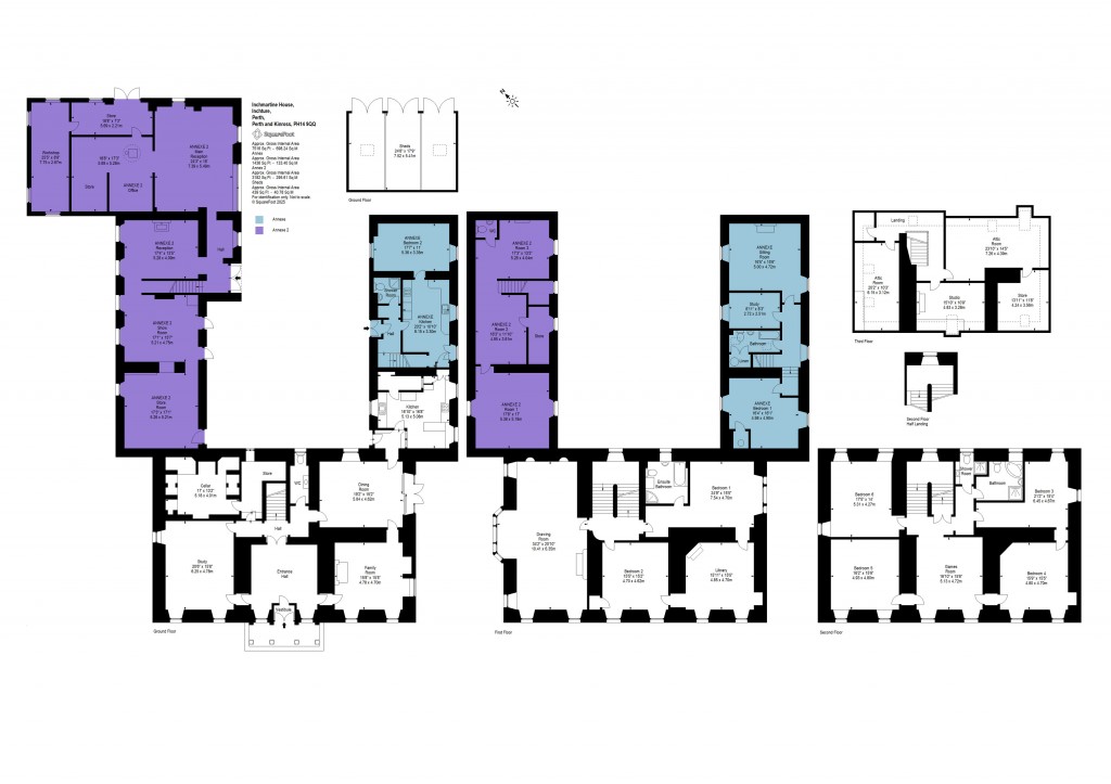 Floorplans For Inchmartine House, Inchture, Perth, Perth and Kinross