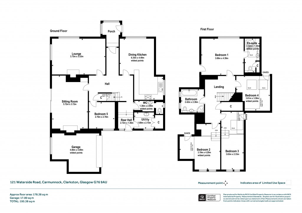 Floorplans For Cragwell, Waterside Road, Carmunnock, Glasgow