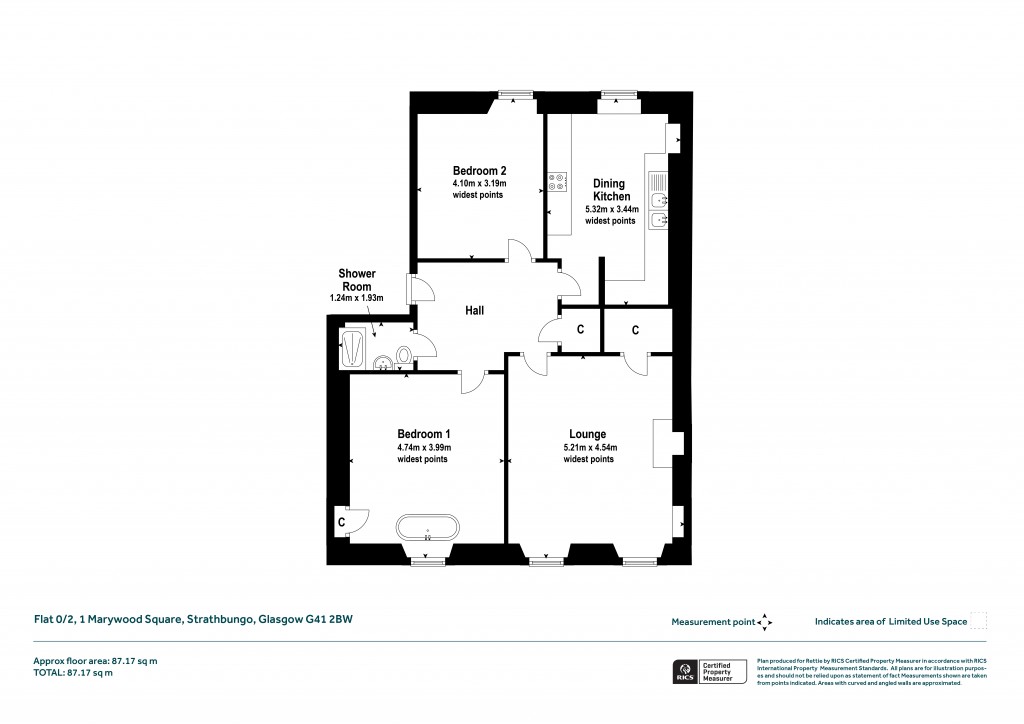 Floorplans For 0/2, Marywood Square, Glasgow