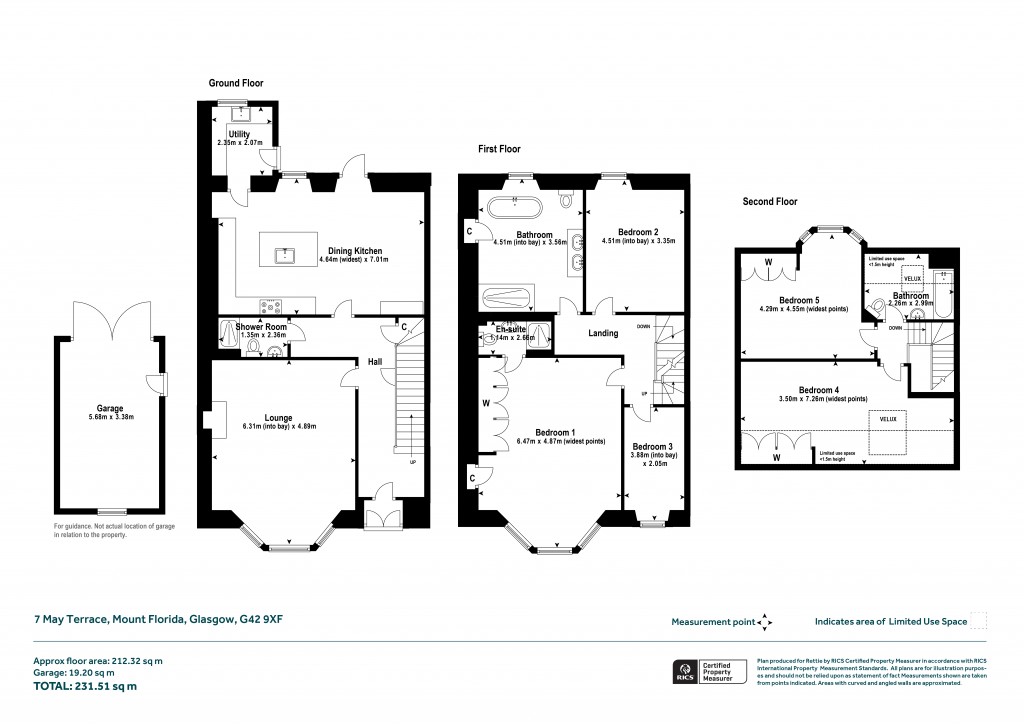 Floorplans For May Terrace, Mount Florida, Glasgow