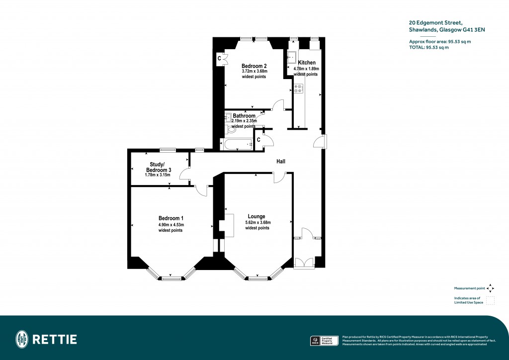 Floorplans For Edgemont Street, Glasgow, Glasgow City