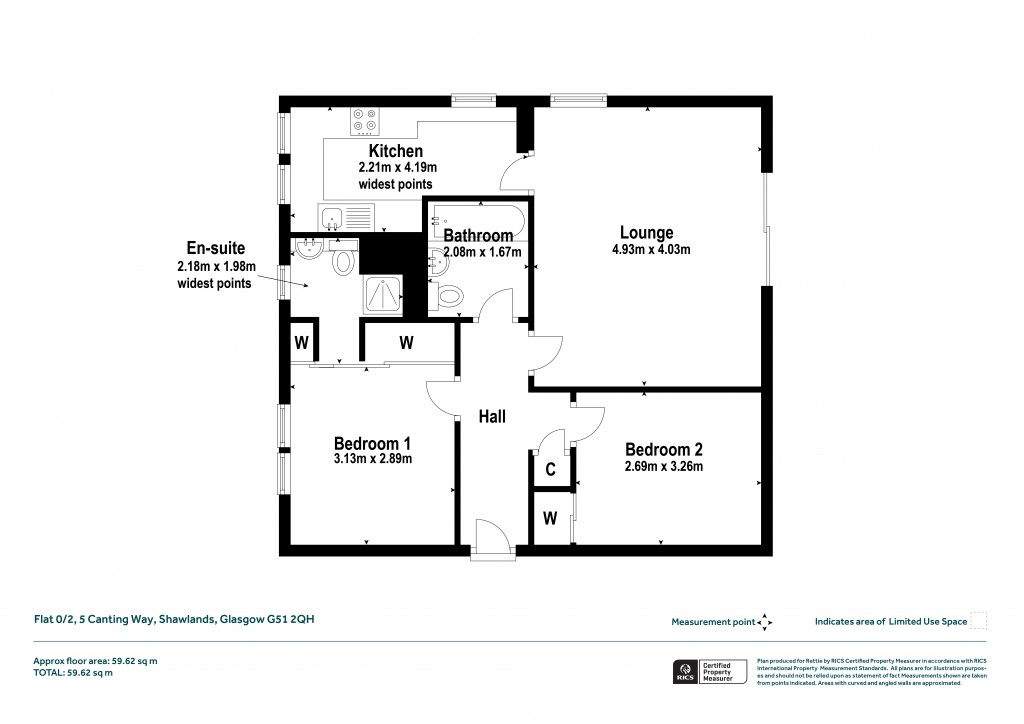 Floorplans For Flat 0/2, Canting Way, Pacific Quay, Glasgow