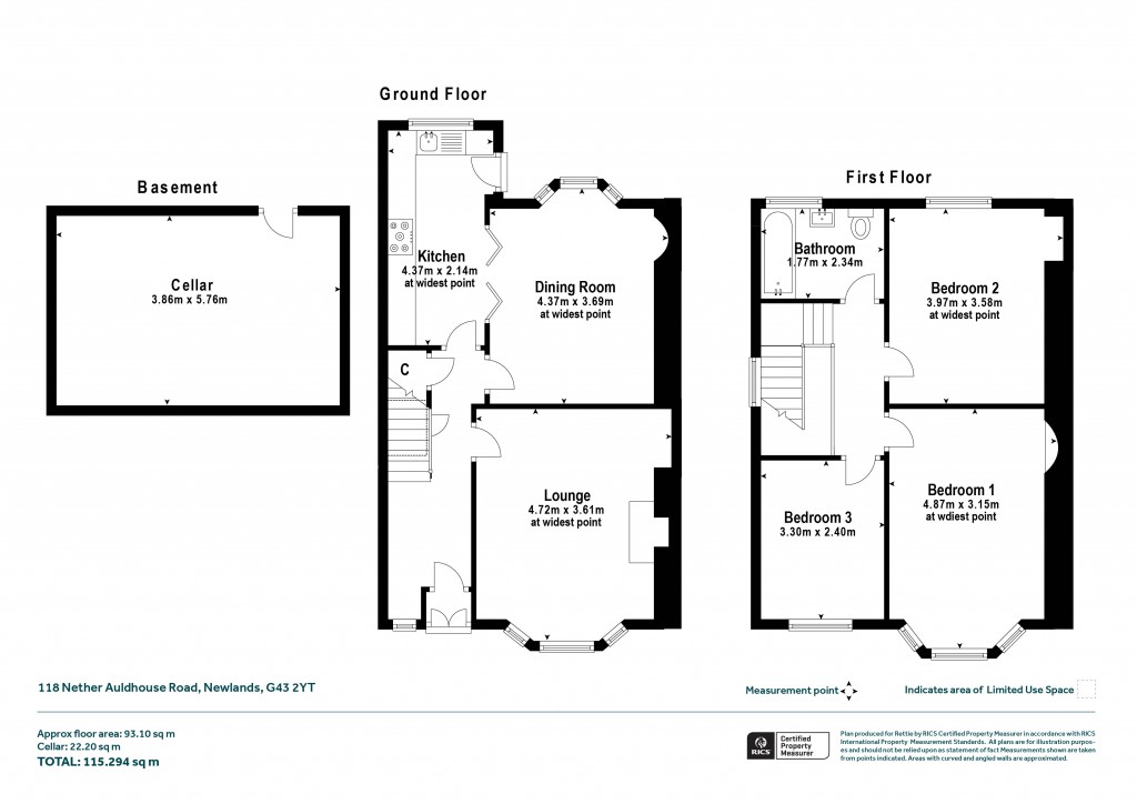 Floorplans For Nether Auldhouse Road, Newlands, Glasgow