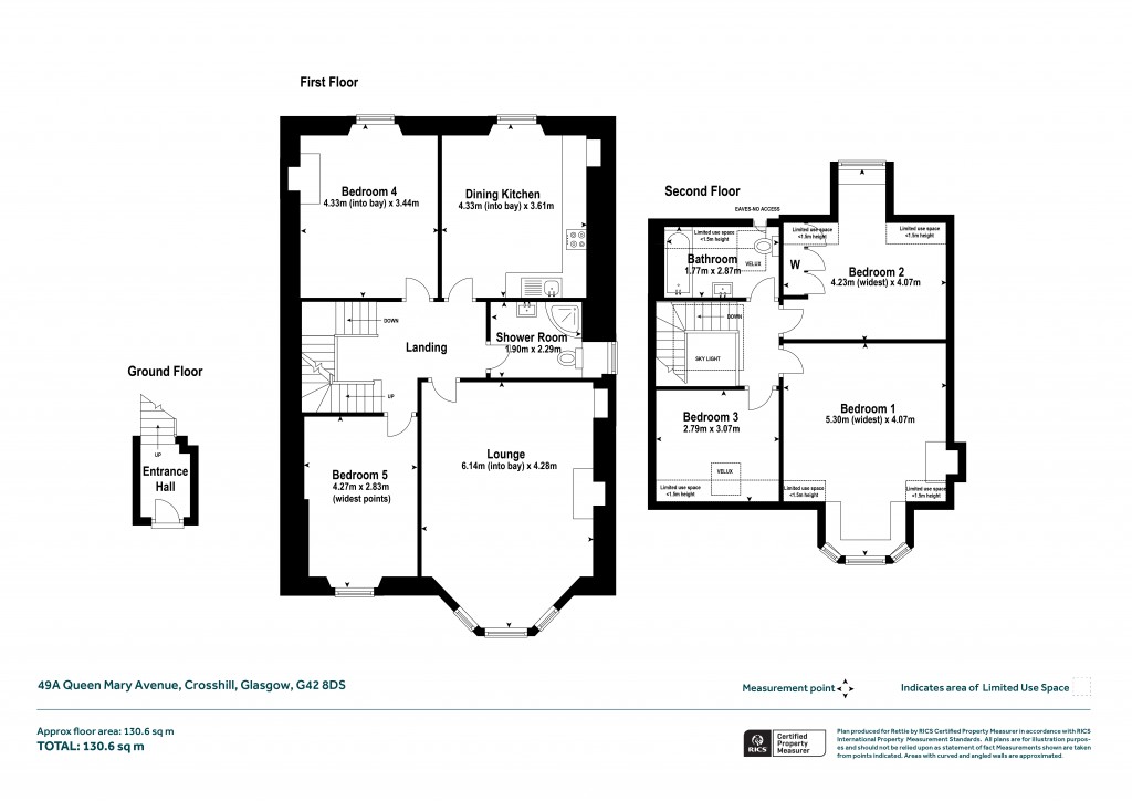 Floorplans For Queen Mary Avenue, Crosshill, Glasgow