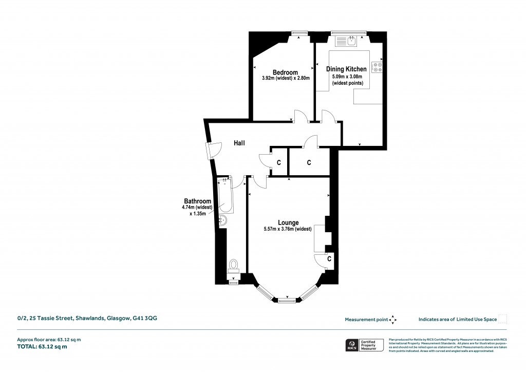 Floorplans For 0/2, Tassie Street, Glasgow, Glasgow City