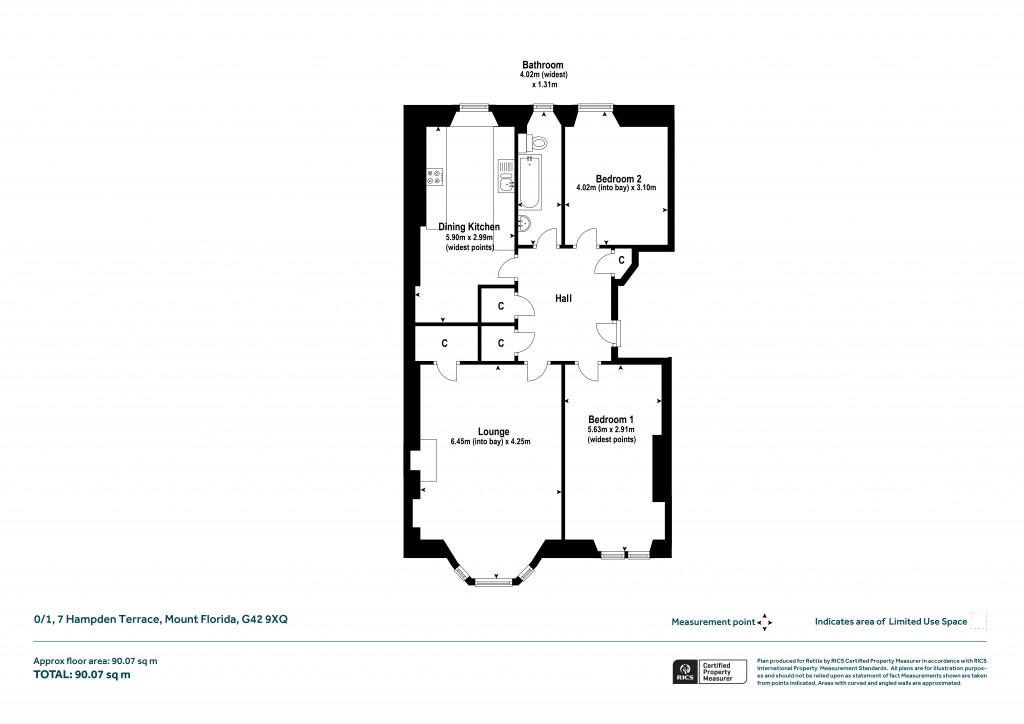 Floorplans For 0/1, Hampden Terrace, Mount Florida