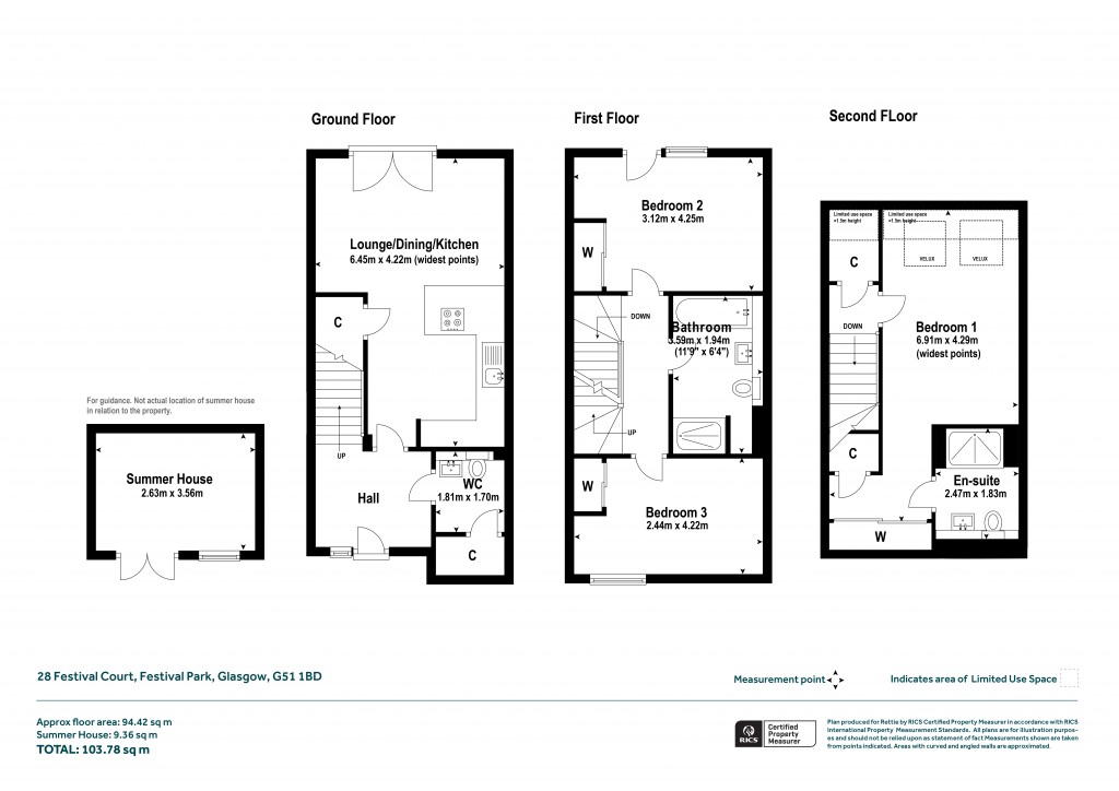 Floorplans For Festival Court, Prince's Quay, Glasgow