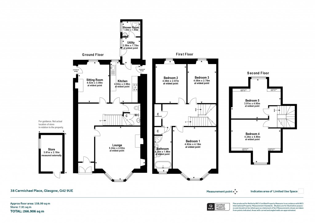 Floorplans For Carmichael Place, Battlefield, Glasgow