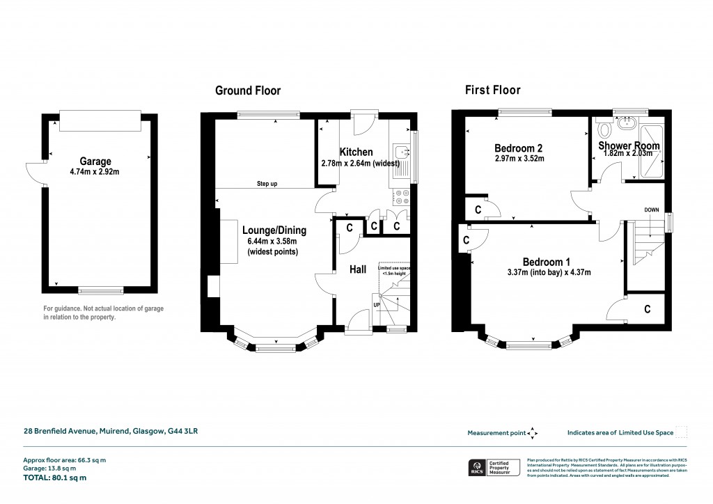 Floorplans For Brenfield Avenue, Muirend, Glasgow