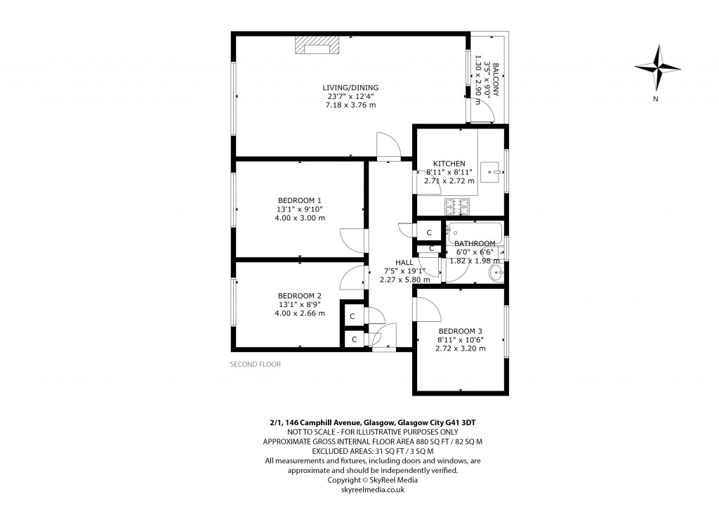 Floorplans For 2/1, Camphill Avenue, Shawlands