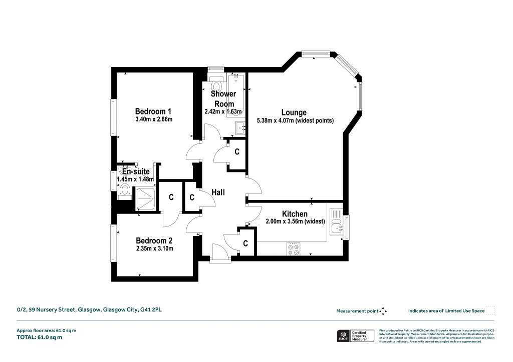 Floorplans For 0/2, Nursery Street, Glasgow