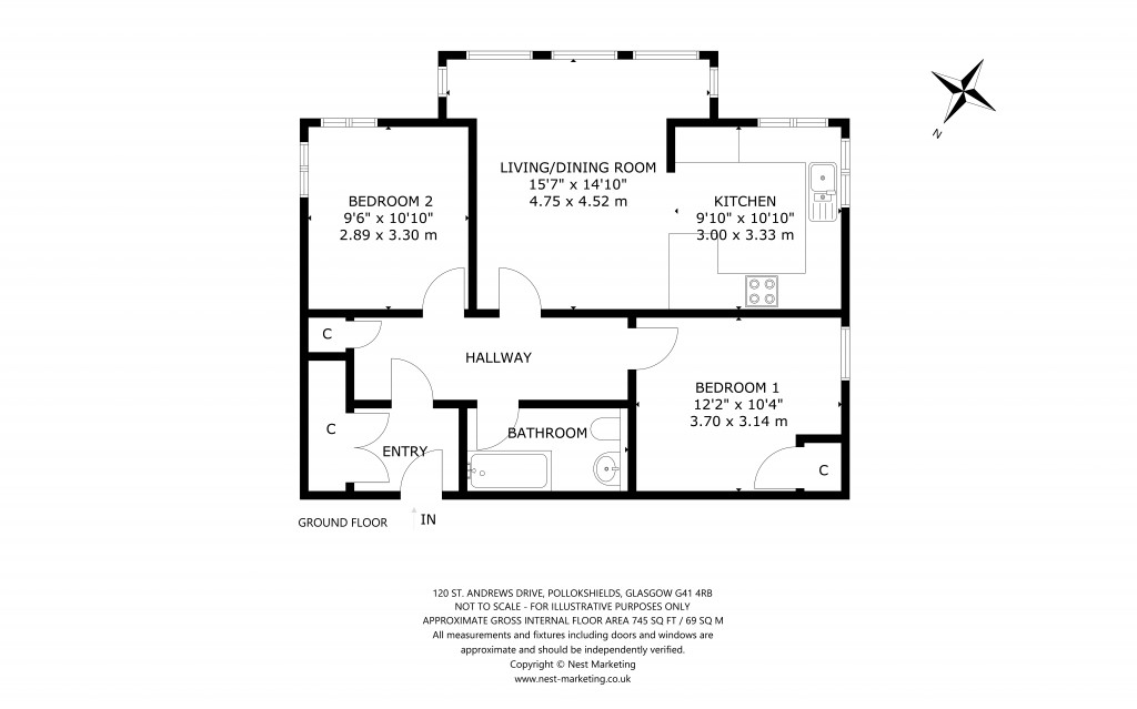 Floorplans For Burrell Court, 120 St. Andrews Drive, Pollokshields