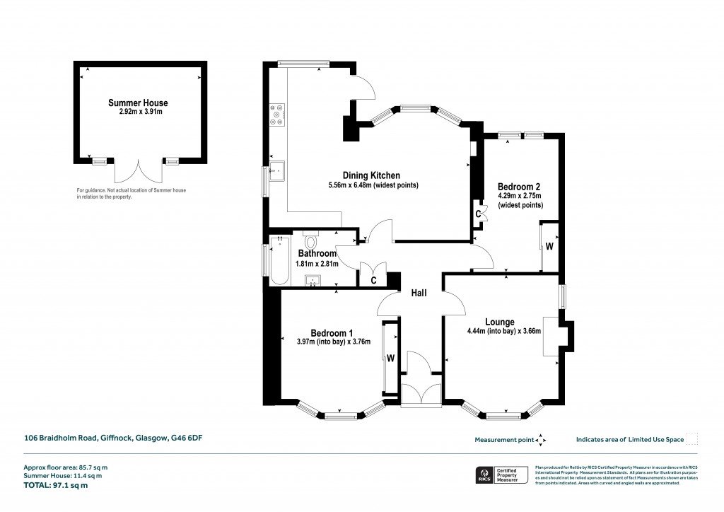 Floorplans For Braidholm Road, Giffnock, Glasgow