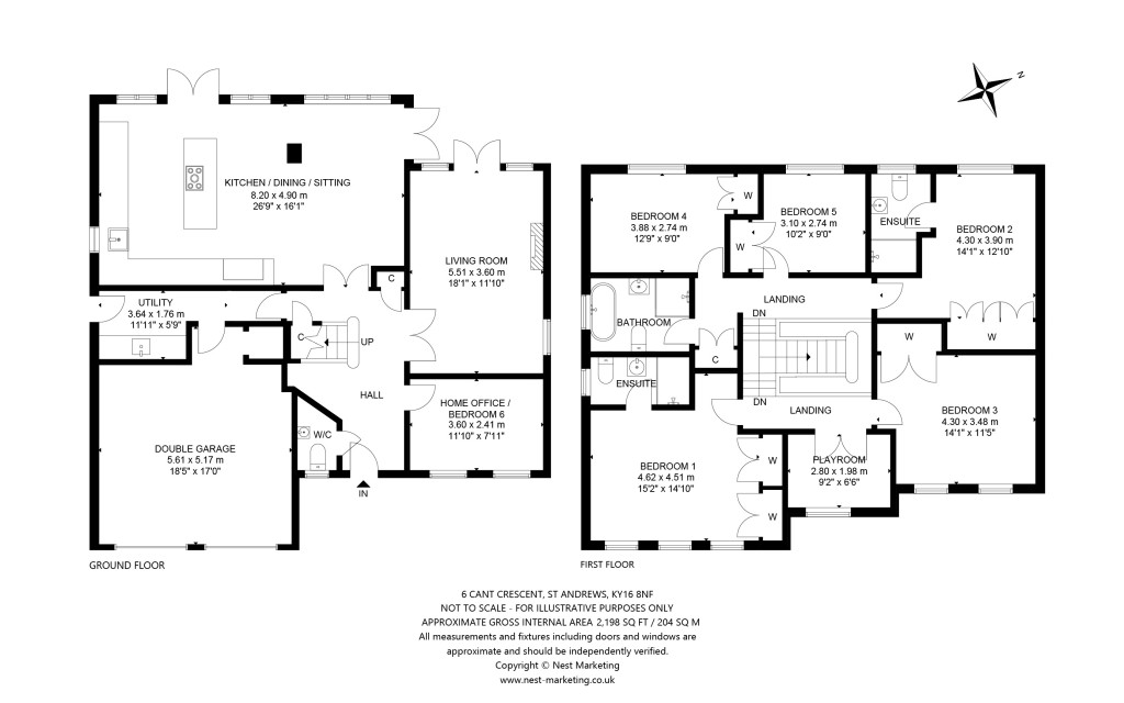Floorplans For Cant Crescent, St. Andrews
