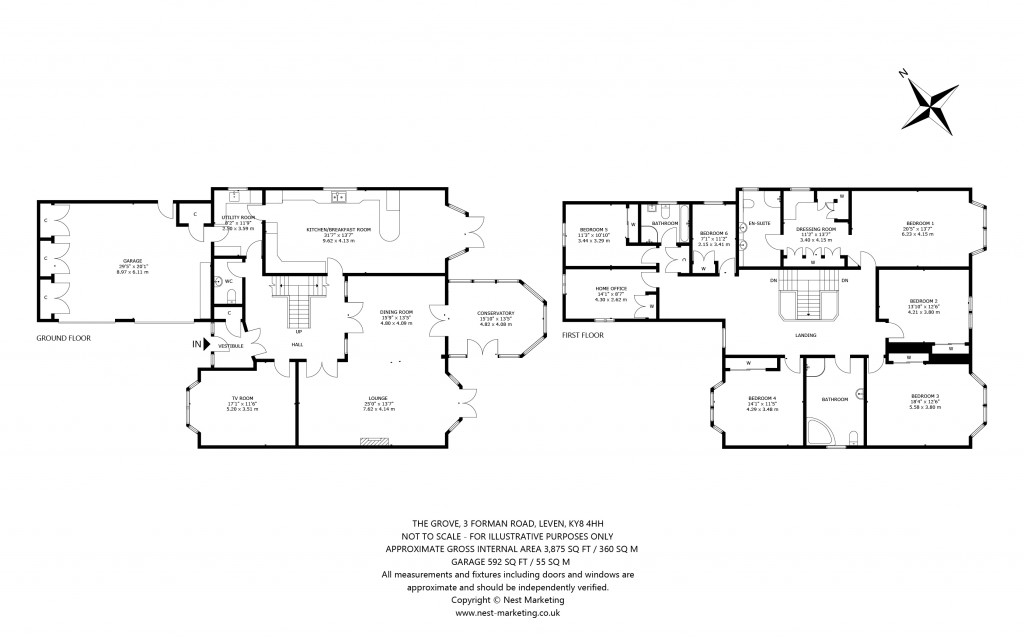 Floorplans For The Grove, Forman Road, Leven, Fife