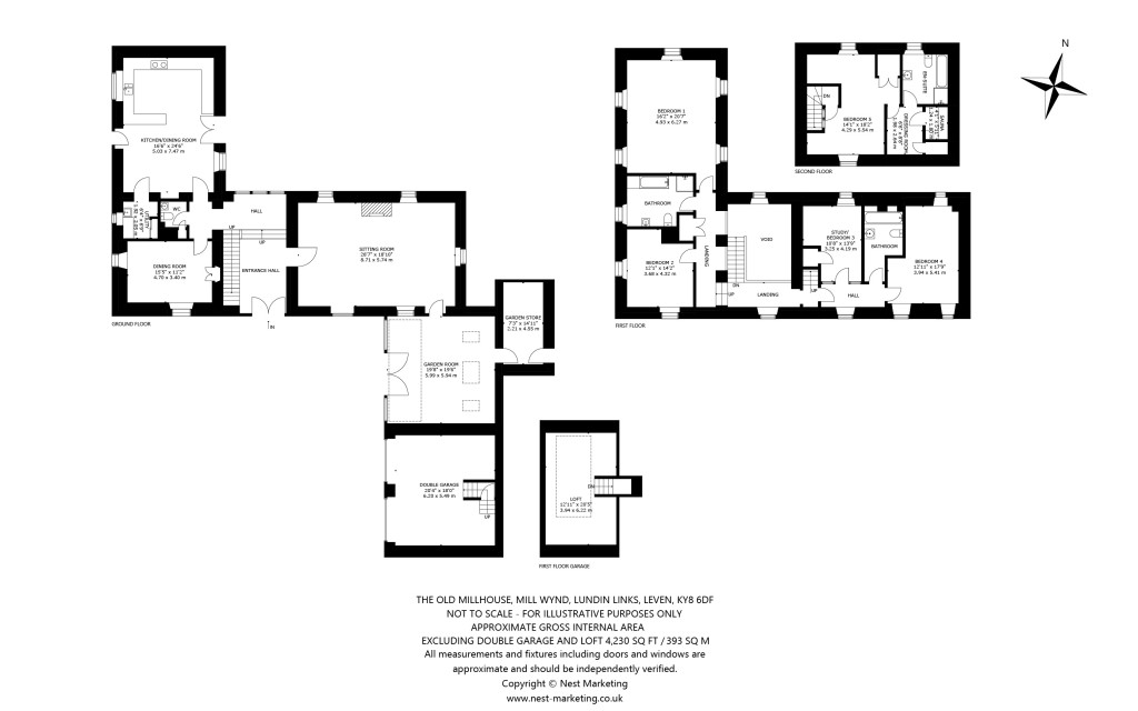 Floorplans For The Old Millhouse, Mill Wynd, Lundin Links, Leven