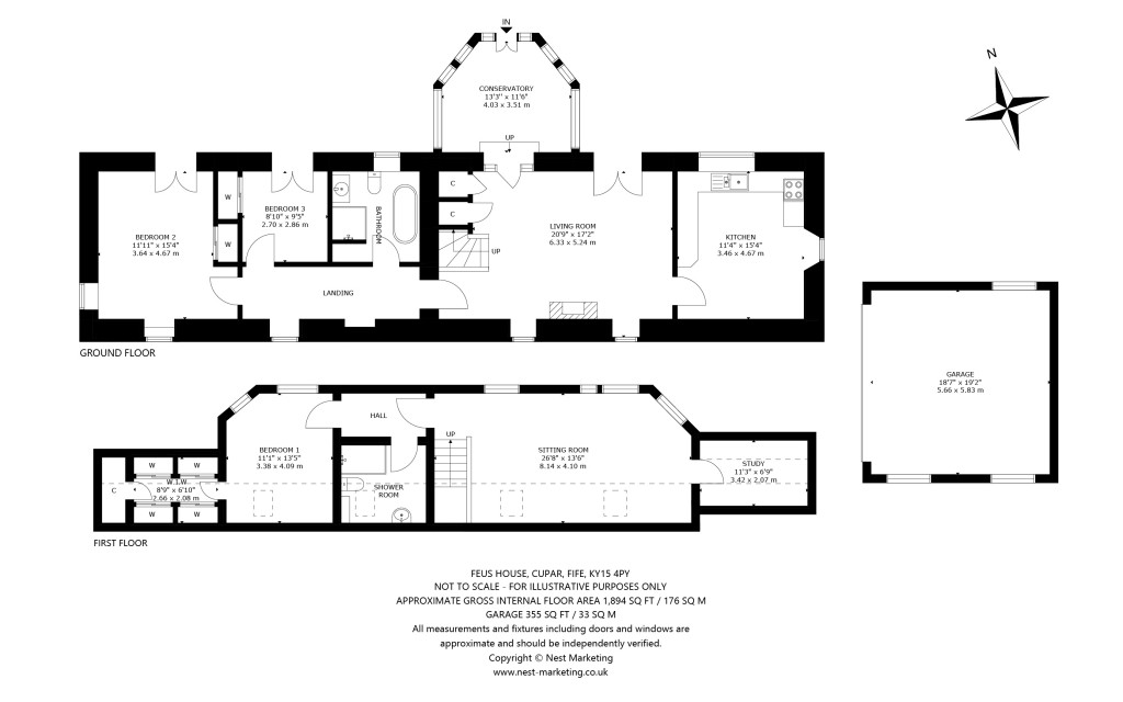 Floorplans For Feus House, Kedlock Feus, Cupar