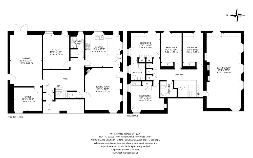 Floorplans For Whinstead, Cupar