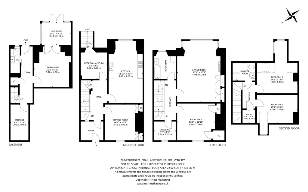 Floorplans For Nethergate, Crail, Anstruther