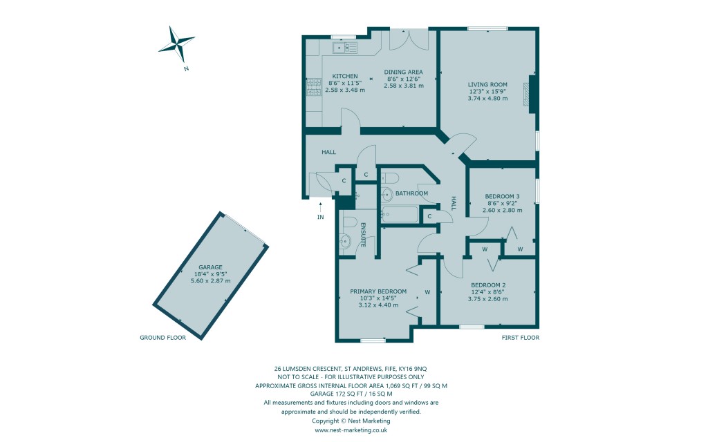 Floorplans For Lumsden Crescent, St. Andrews, Fife
