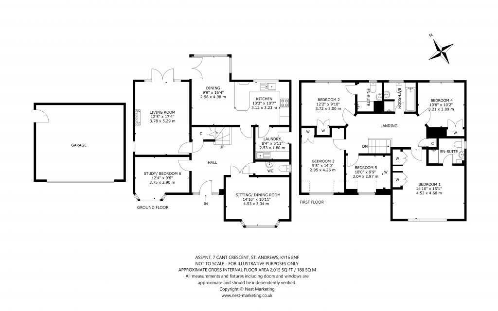 Floorplans For Assynt, Cant Crescent, St. Andrews