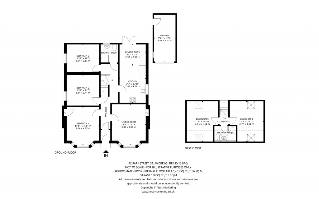 Floorplans For Park Street, St. Andrews, Fife