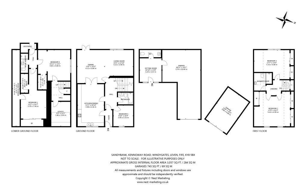 Floorplans For Sandybank, Kennoway Road, Windygates, Leven, Fife