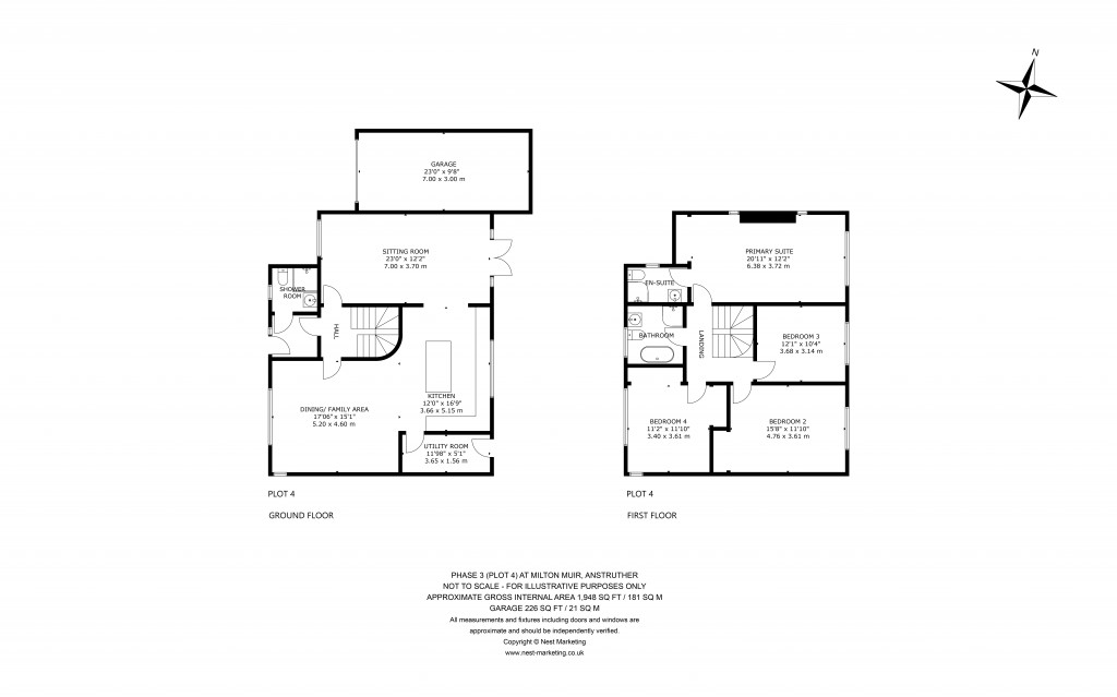 Floorplans For Milton Muir, Anstruther