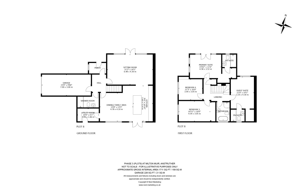 Floorplans For Milton Muir, Anstruther