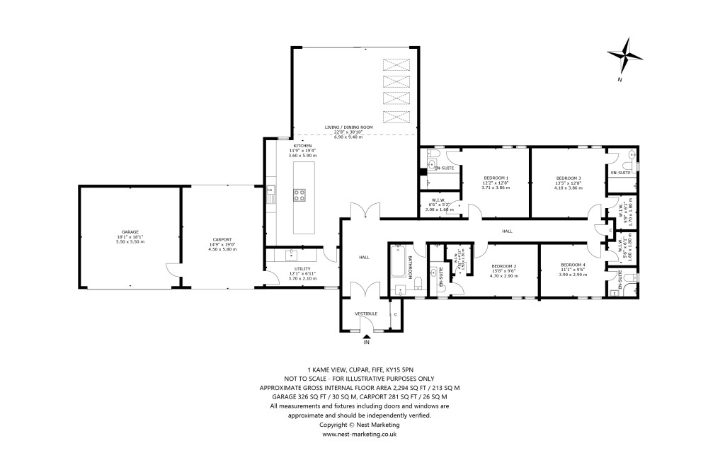 Floorplans For Kame View, Cupar, Fife