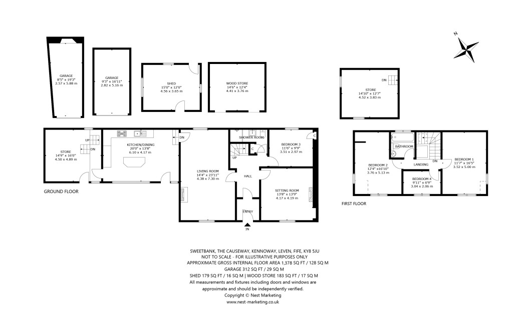 Floorplans For Sweetbank, The Causeway, Kennoway, Leven, Fife