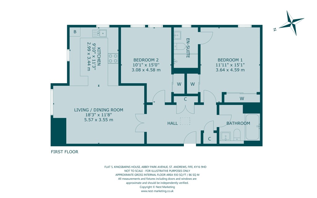Floorplans For Kingsbarns House, Abbey Park Avenue, St. Andrews, Fife
