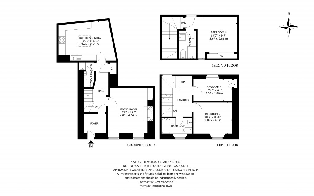 Floorplans For Crail Townhouse, St. Andrews Road, Crail, Anstruther, Fife