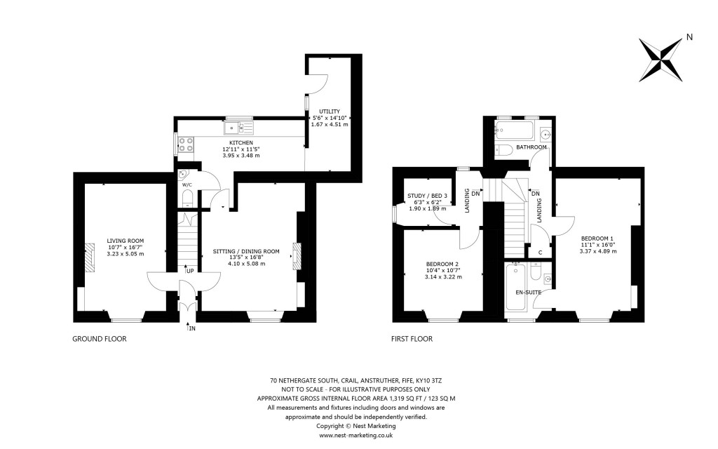 Floorplans For Nethergate South, Crail, Anstruther, Fife