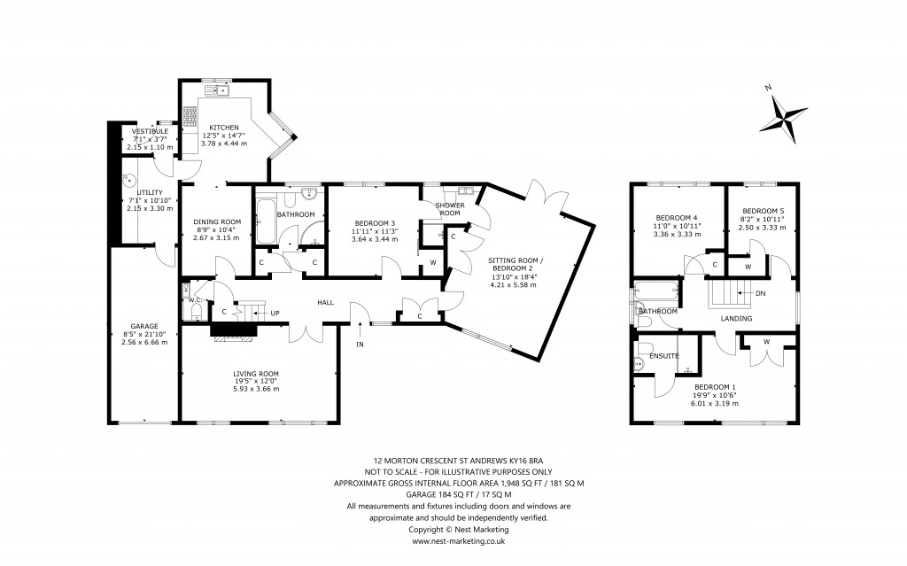 Floorplans For Morton Crescent, St. Andrews, Fife