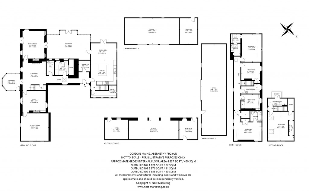 Floorplans For Cordon Mains, Abernethy, Perth