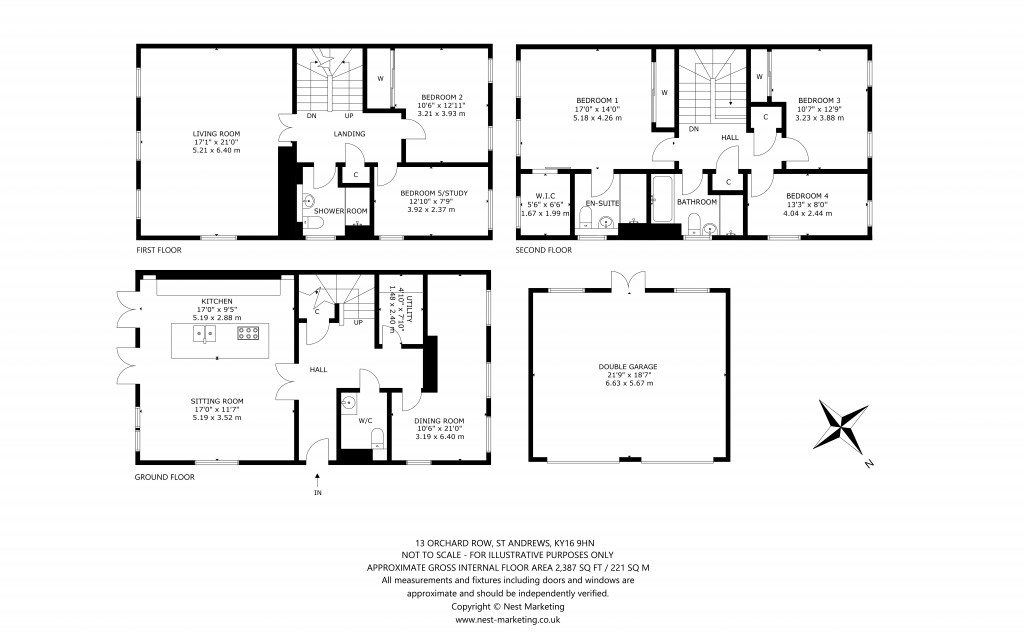 Floorplans For Abbey House, Orchard Row, Abbey Park Avenue, St. Andrews