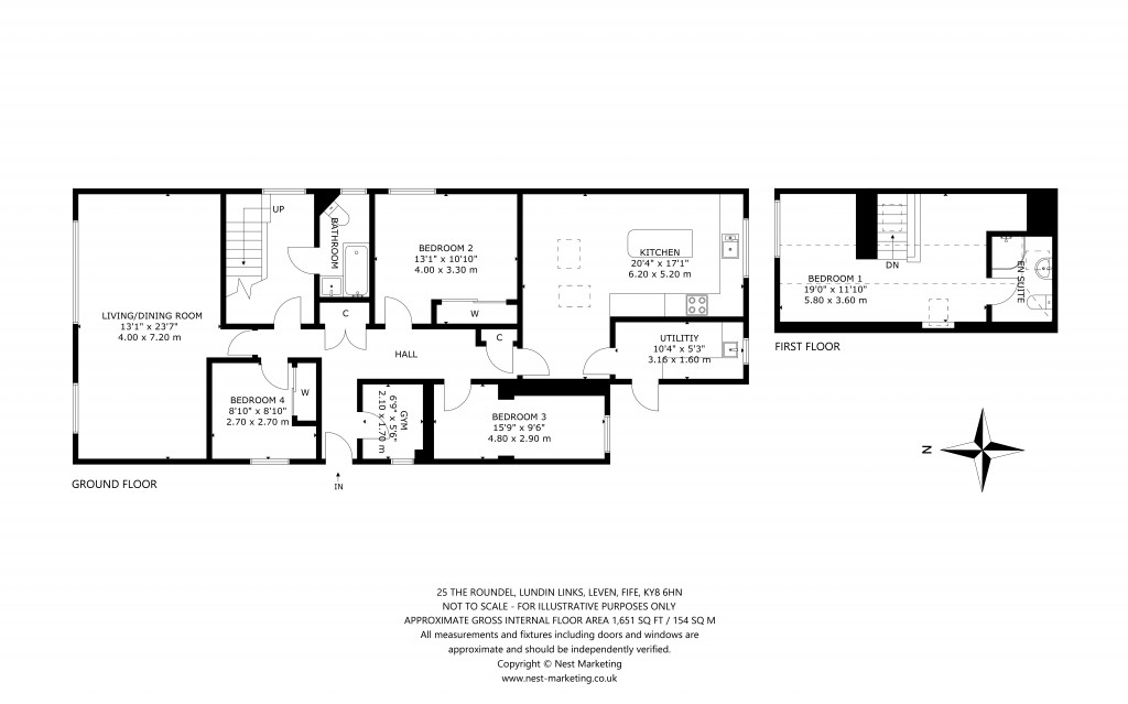 Floorplans For The Roundel, Lundin Links, Leven, Fife