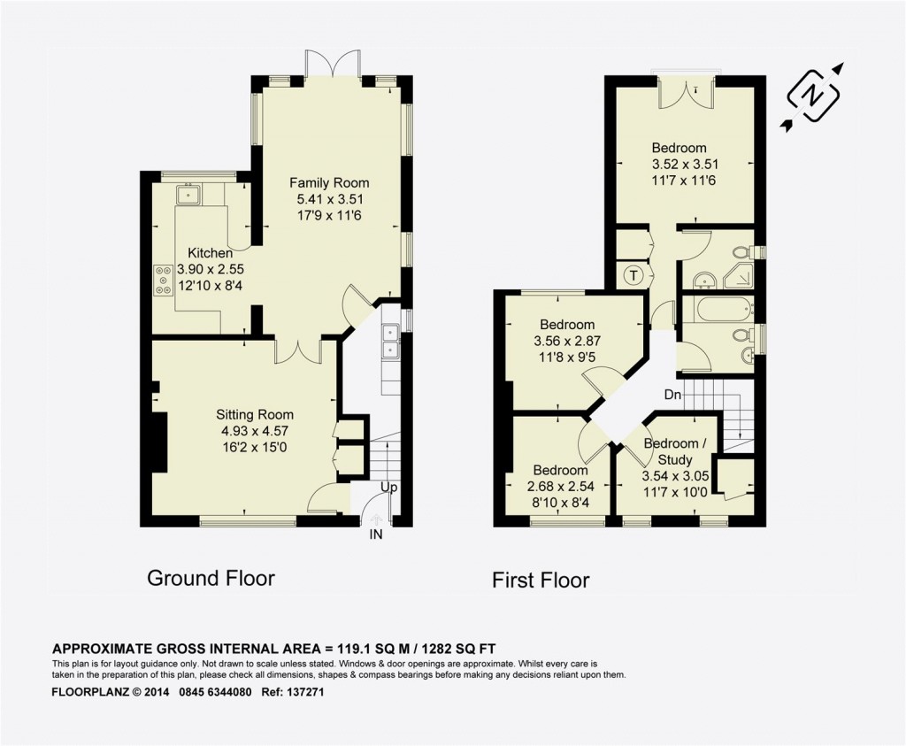 Floorplans For Icknield Cottages, Ellesborough Road, HP17