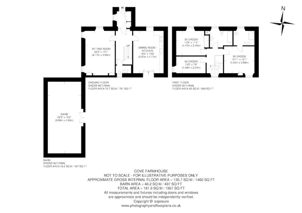 Floorplans For Cockburnspath, Berwickshire, Scottish Borders