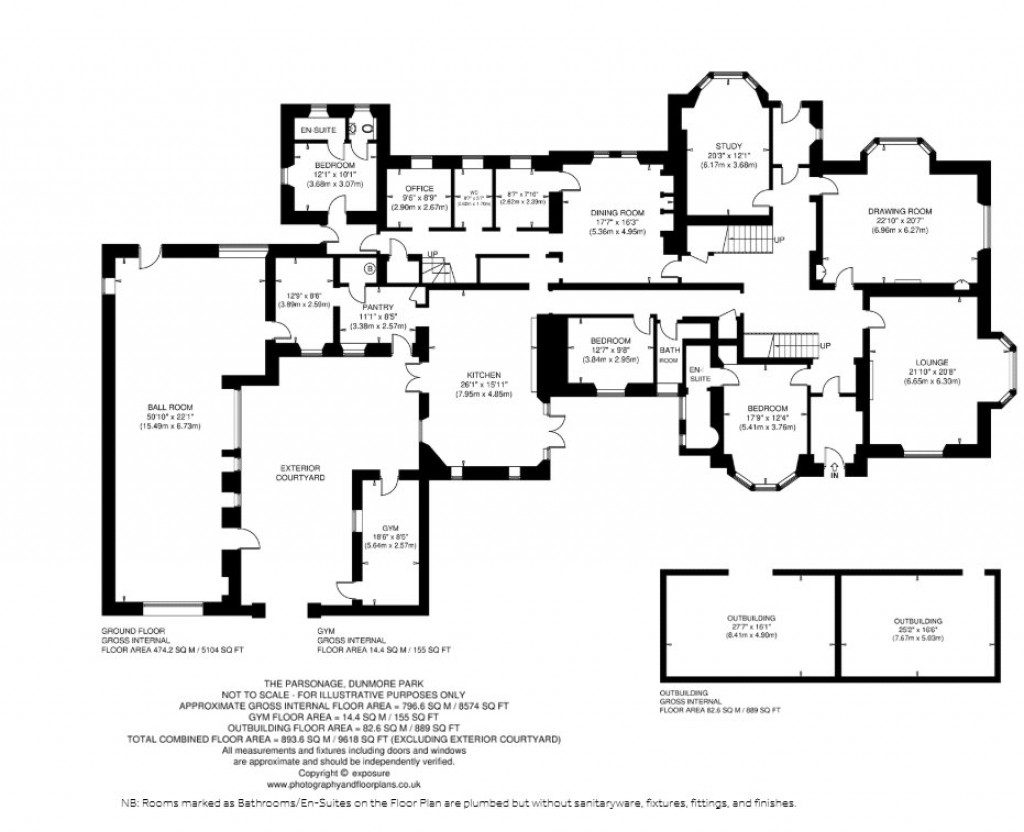 Floorplans For Dunmore Park, Airth, Falkirk
