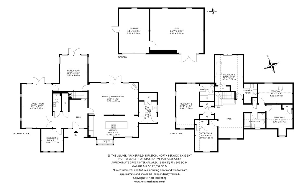 Floorplans For Archerfield, Dirleton, North Berwick