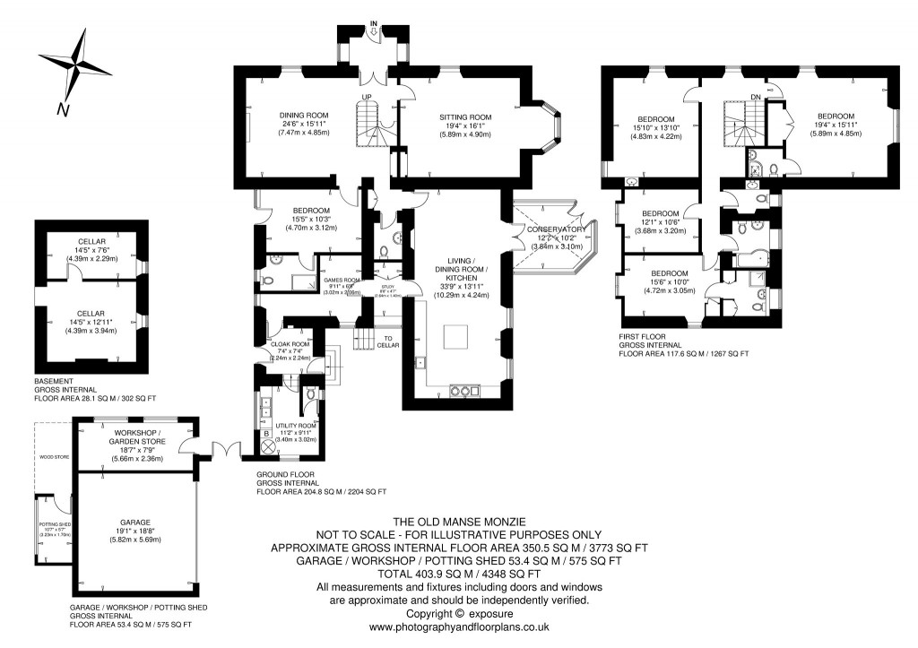 Floorplans For Monzie, Crieff, Perthshire