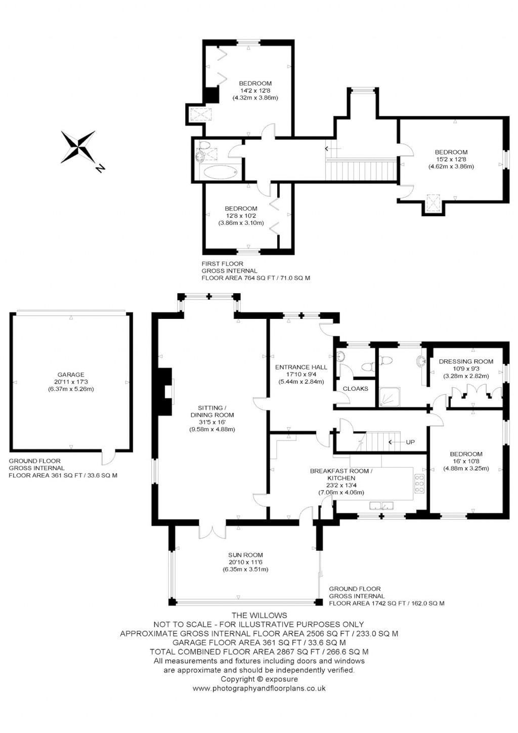 Floorplans For Sandy Loan, Gullane, East Lothian