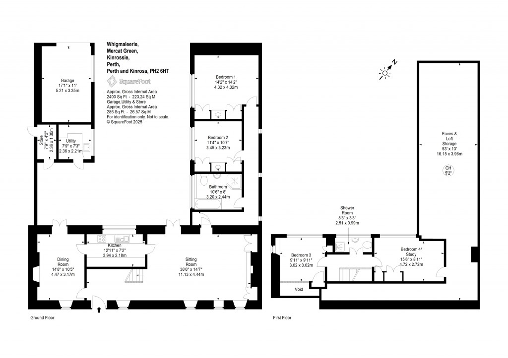 Floorplans For Kinrossie, Perth, Perthshire