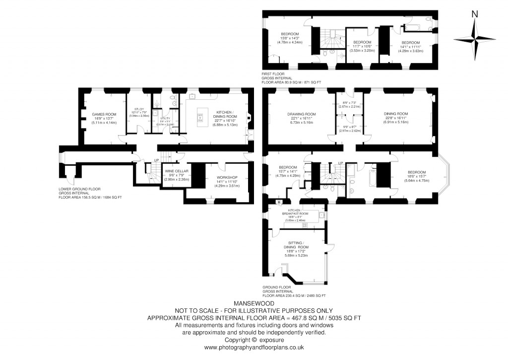 Floorplans For Innerwick, Dunbar, East Lothian