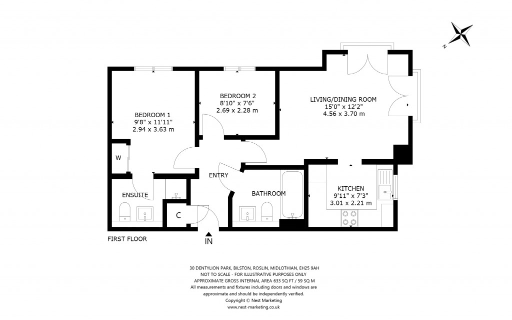Floorplans For Bilston, Roslin, Midlothian