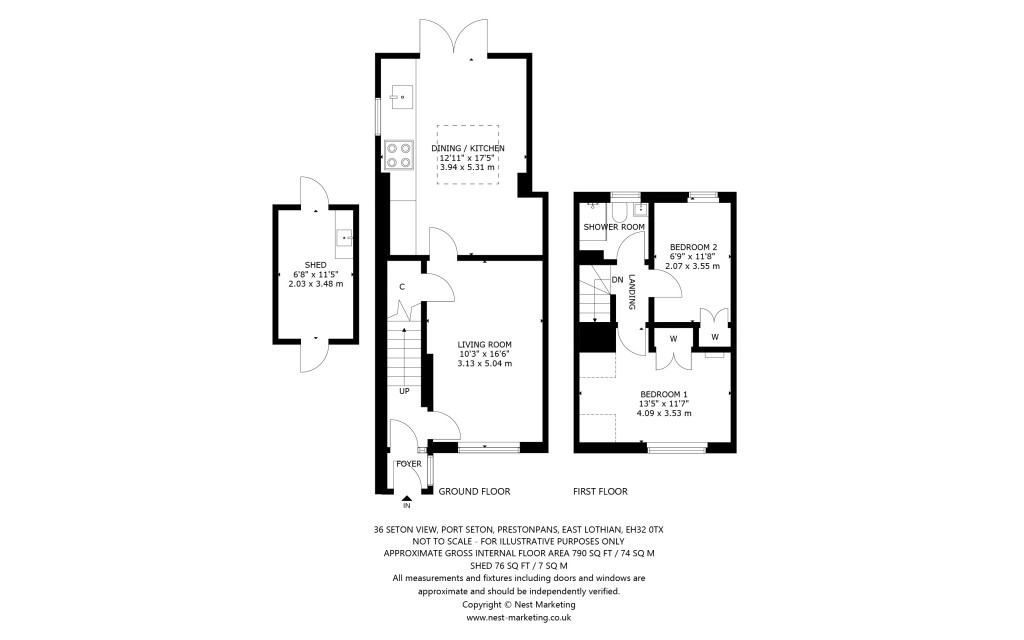 Floorplans For Port Seton, Prestonpans, East Lothian